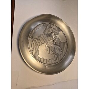 Silver Pewter Plate Malaysia Souvenir Plate Selangor Read Description Please